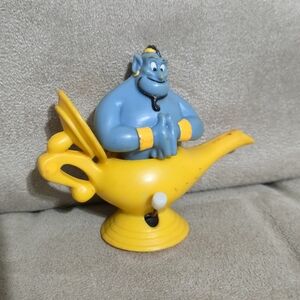 Vintage 1992 Walt Disney Aladdin Genie In Lamp 3" Windup Toy Burger King
